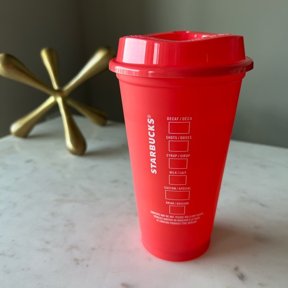 Starbucks Orange Color-Changing Cup - Picture 3 of 4